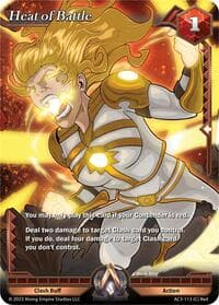 Heat of Battle - Unrivaled - Alpha Clash card
