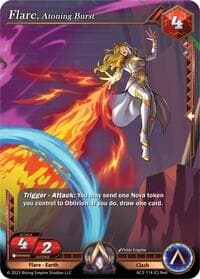 Flare, Atoning Burst - Unrivaled - Alpha Clash card