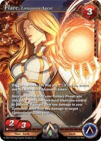 Flare, Luminous Agent - Unrivaled - Alpha Clash card