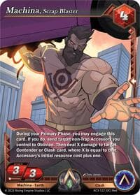 Machina, Scrap Blaster - Unrivaled - Alpha Clash card