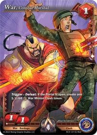 War, Combat Marshal - Unrivaled - Alpha Clash card