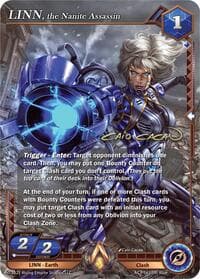 LINN, the Nanite Assassin (Iconic Rare) - Unrivaled - Alpha Clash card