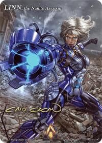 LINN, the Nanite Assassin (Iconic Art) - Unrivaled - Alpha Clash card