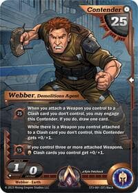 Webber, Demolitions Agent - Unrivaled - Alpha Clash card
