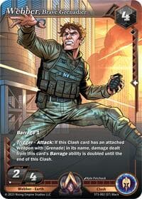 Webber, Brave Grenadier - Unrivaled - Alpha Clash card