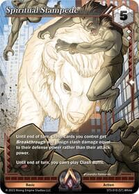 Spiritual Stampede - Unrivaled - Alpha Clash card