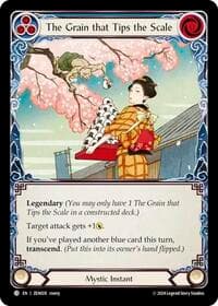 The Grain that Tips the Scale - Blitz Deck: Part the Mistveil - Zen - Flesh and Blood TCG card