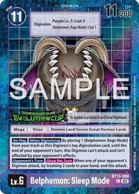 Belphemon: Sleep Mode - BT13-088 (2024 Evolution Cup) - Versus Royal Knights - Digimon Card Game card
