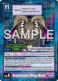 Belphemon: Sleep Mode - BT13-088 (2024 Evolution Cup Top 4) - Versus Royal Knights - Digimon Card Game card