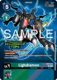 Lighdramon - BT8-053 (2024 Evolution Cup Top 4) - New Awakening - Digimon Card Game card