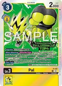 Pal - P-147 (2024 Evolution Cup Top 4) - Digimon Promotion Cards - Digimon Card Game card