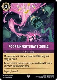 Poor Unfortunate Souls - Ursula's Return - Disney Lorcana card