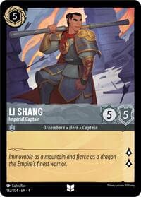Li Shang - Imperial Captain - Ursula's Return - Disney Lorcana card