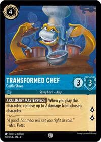 Transformed Chef - Castle Stove - Ursula's Return - Disney Lorcana card