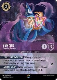 Yen Sid - Powerful Sorcerer (Enchanted) - Ursula's Return - Disney Lorcana card