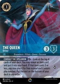 The Queen - Diviner (Enchanted) - Ursula's Return - Disney Lorcana card