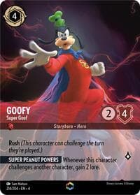 Goofy - Super Goof (Enchanted) - Ursula's Return - Disney Lorcana card