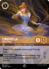 Cinderella - Melody Weaver (Enchanted) - Ursula's Return - Disney Lorcana card