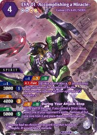 EVA-01 -Accomplishing a Miracle- (SPR) - Collaboration Booster 01: Halo of Awakening - Battle Spirits Saga card