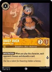 Daisy Duck - Musketeer Spy - Ursula's Return - Disney Lorcana card