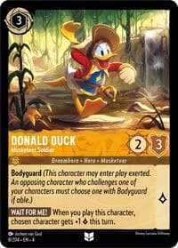 Donald Duck - Musketeer Soldier - Ursula's Return - Disney Lorcana card