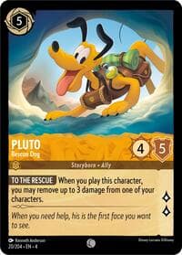 Pluto - Rescue Dog - Ursula's Return - Disney Lorcana card