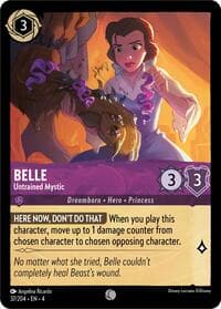 Belle - Untrained Mystic - Ursula's Return - Disney Lorcana card