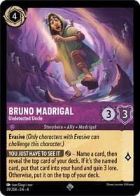 Bruno Madrigal - Undetected Uncle - Ursula's Return - Disney Lorcana card
