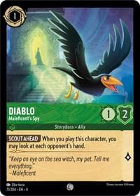 Diablo - Maleficent's Spy - Ursula's Return - Disney Lorcana card