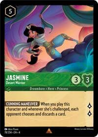 Jasmine - Desert Warrior - Ursula's Return - Disney Lorcana card
