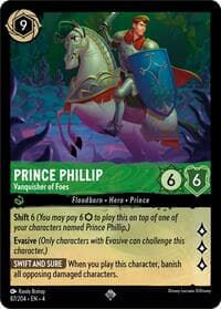 Prince Phillip - Vanquisher of Foes - Ursula's Return - Disney Lorcana card