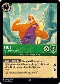 Zeus - Mr. Lightning Bolts - Ursula's Return - Disney Lorcana card