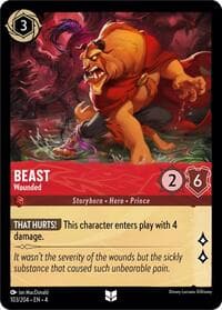 Beast - Wounded - Ursula's Return - Disney Lorcana card