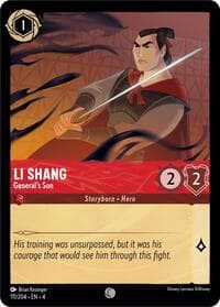 Li Shang - General's Son - Ursula's Return - Disney Lorcana card