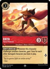Raya - Fierce Protector - Ursula's Return - Disney Lorcana card