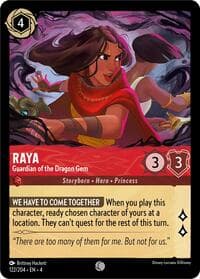 Raya - Guardian of the Dragon Gem - Ursula's Return - Disney Lorcana card