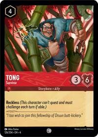 Tong - Survivor - Ursula's Return - Disney Lorcana card