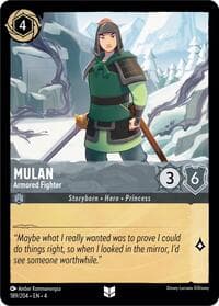 Mulan - Armored Fighter - Ursula's Return - Disney Lorcana card