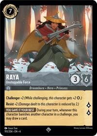 Raya - Unstoppable Force - Ursula's Return - Disney Lorcana card