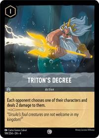 Triton's Decree - Ursula's Return - Disney Lorcana card