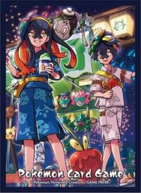Pokemon TCG: Pokemon Center Japan Exclusive Card Sleeves - Carmine and Kieran (64-Pack) - Pokemon International Card Sleeves - Card Sleeves card