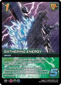 Gathering Energy - Challenger Series: Godzilla - UniVersus card