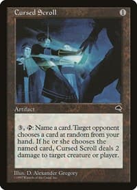 Cursed Scroll - Tempest - Magic: The Gathering card