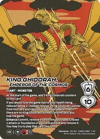 King Ghidorah, Emperor of the Cosmos (Alternate Art) - Challenger Series: Godzilla - UniVersus card