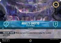 Ariel's Grotto - A Secret Place (Enchanted) - Ursula's Return - Disney Lorcana card