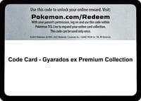 Code Card - Gyarados ex Premium Collection - Miscellaneous Cards & Products - Pokemon card