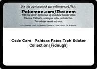 Code Card - Paldean Fates Tech Sticker Collection [Fidough] - SV: Paldean Fates - Pokemon card