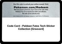 Code Card - Paldean Fates Tech Sticker Collection [Greavard] - SV: Paldean Fates - Pokemon card