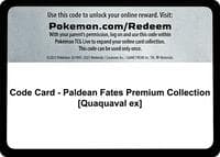 Code Card - Paldean Fates Premium Collection [Quaquaval ex] - SV: Paldean Fates - Pokemon card