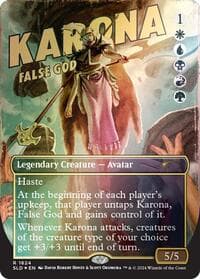 Karona, False God (Rainbow Foil) - Secret Lair Drop Series - Magic: The Gathering card
